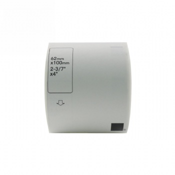 Brother DK-1202 Compatible Die-Cut White Shipping Labels 2-3/7″ x 4″
