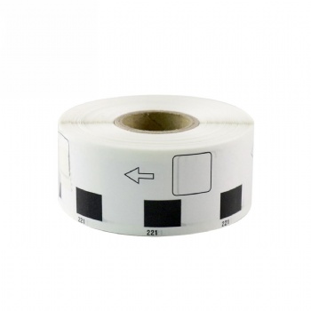 Compatible Brother DK1221 Square Paper Labels 10/11” x 10/11”