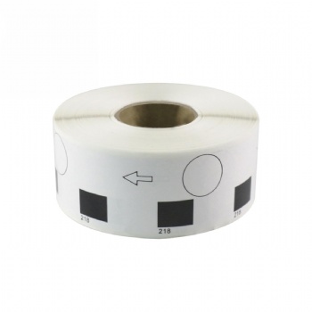 Brother DK1218 Compatible Round White Labels 1” Diameter